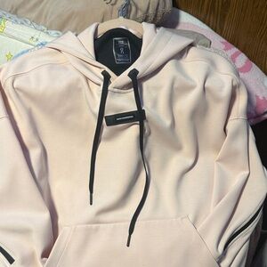 On Running Women's Pink and Black Hoodie